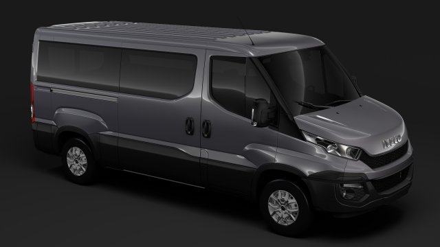 iveco daily window van l2h1 2014-2016 3D Model .c4d .max .obj .3ds .fbx .stl .blend 