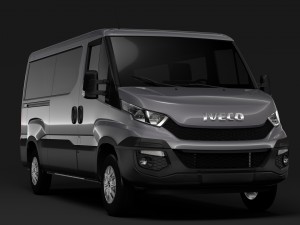 iveco daily window van l2h1 2014-2016 3D Model