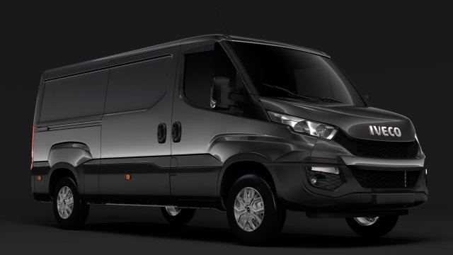 iveco daily van 2014-2016 l2h1 3Dモデル .c4d .max .obj .3ds .fbx .stl .blend 