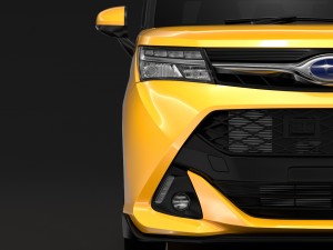 subaru justy rs 2017 Modèle 3D