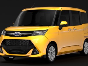subaru justy rs 2017 Modèle 3D