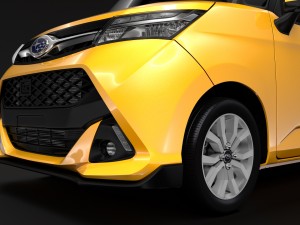 subaru justy rs 2017 Modèle 3D
