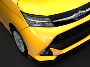 subaru justy rs 2017 Modèle 3D