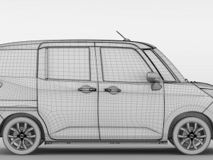 subaru justy rs 2017 Modèle 3D