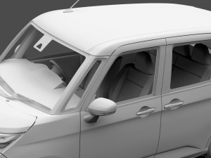 subaru justy rs 2017 Modèle 3D