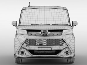 subaru justy rs 2017 Modèle 3D