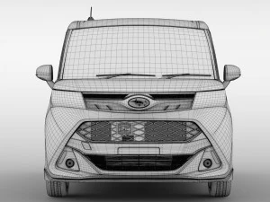 subaru justy rs 2017 3D Model