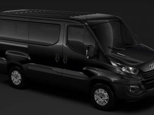 iveco daily window van l1h1 2017 3D Modell