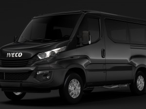 iveco daily window van l1h1 2017 3D Модель