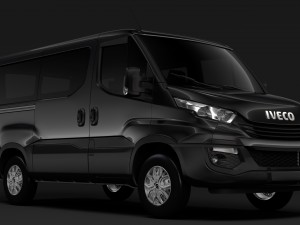 iveco daily window van l1h1 2017 3D Модель