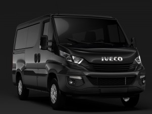 iveco daily window van l1h1 2017 3D Модель