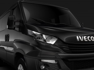 iveco daily window van l1h1 2017 3D Модель