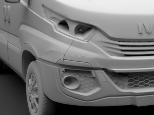 iveco daily window van l1h1 2017 3D Модель