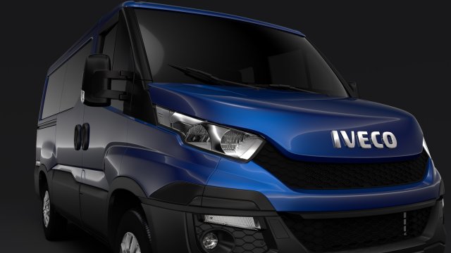 iveco daily window van 2014-2016 l1h1 3D 模型 .c4d .max .obj .3ds .fbx .stl .blend 