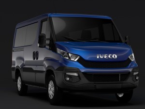 iveco daily window van 2014-2016 l1h1 3D 模型