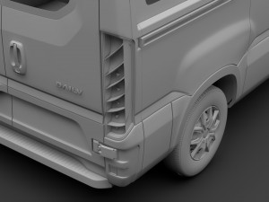 iveco daily window van 2014-2016 l1h1 3D 模型