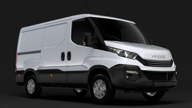 iveco daily van 2017 l1h1 3D Модель .c4d .max .obj .3ds .fbx .stl .blend 