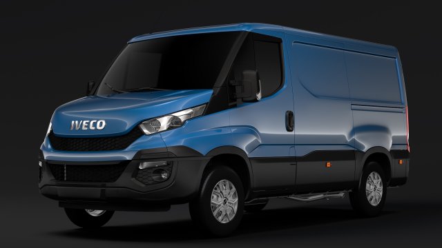 iveco daily van 2014-2016 l1h1 3D Модель .c4d .max .obj .3ds .fbx .stl .blend 