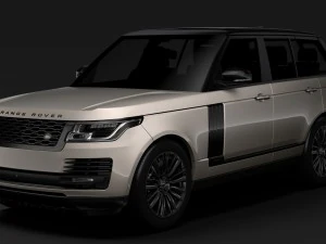 range rover autobiography hybrid l405 2018 3D Model