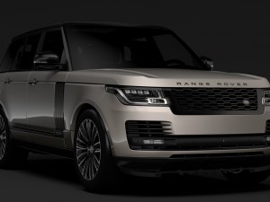 range rover autobiography hybrid l405 2018 Modelo 3D