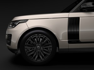 range rover autobiography hybrid l405 2018 Modelo 3D