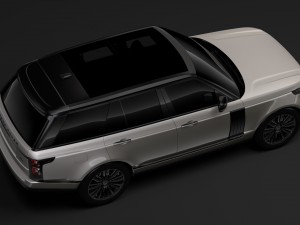 range rover autobiography hybrid l405 2018 Modelo 3D