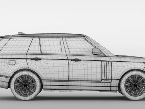 range rover autobiography hybrid l405 2018 3D Model