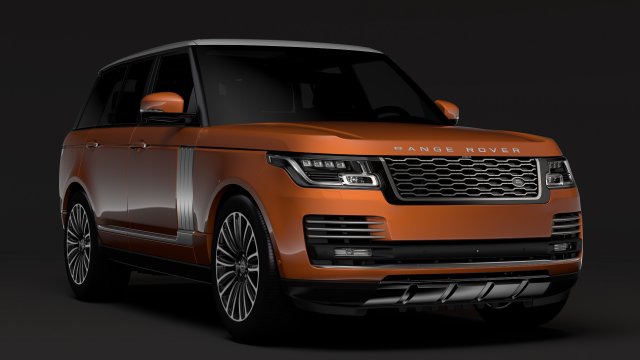 range rover autobiography p400e l405 2018 3D Model .c4d .max .obj .3ds .fbx .stl .blend 