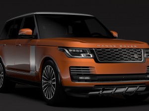 range rover autobiography p400e l405 2018 3D Model