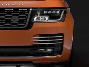 range rover autobiography p400e l405 2018 3D Model