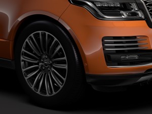 range rover autobiography p400e l405 2018 3D Model