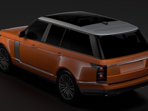 range rover autobiography p400e l405 2018 3D Model