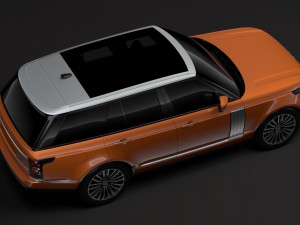 range rover autobiography p400e l405 2018 3D Model