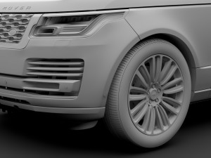 range rover autobiography p400e l405 2018 3D Model