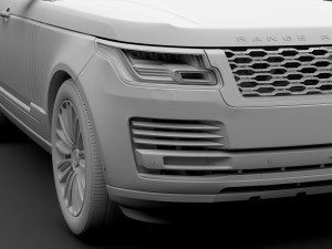 range rover autobiography p400e l405 2018 3D Model