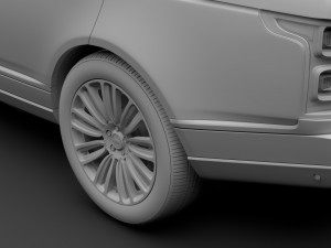 range rover autobiography p400e l405 2018 3D Model