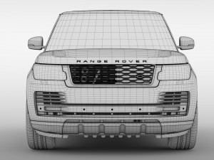 range rover autobiography p400e l405 2018 3D Model