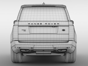 range rover autobiography p400e l405 2018 3D Model