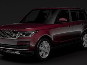 range rover hse td6 l405 2018 Modelo 3D