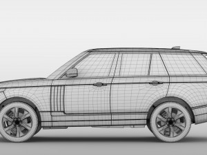 range rover hse td6 l405 2018 Modelo 3D