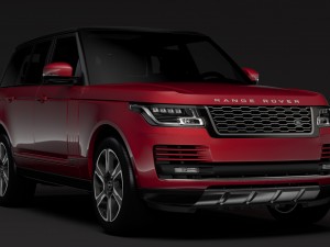 range rover hybrid l405 2018 3D 모델