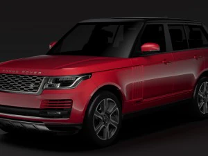 range rover hybrid l405 2018 3D Model