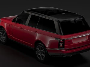 range rover hybrid l405 2018 3D Model
