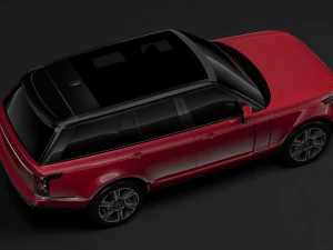 range rover hybrid l405 2018 3D Model