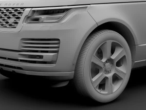 range rover hybrid l405 2018 3D Model
