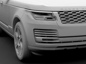 range rover hybrid l405 2018 3D Model