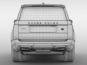 range rover hybrid l405 2018 Modelo 3D