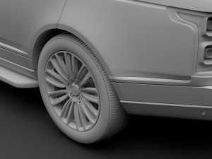 range rover sentinel l405 2018 3D Model