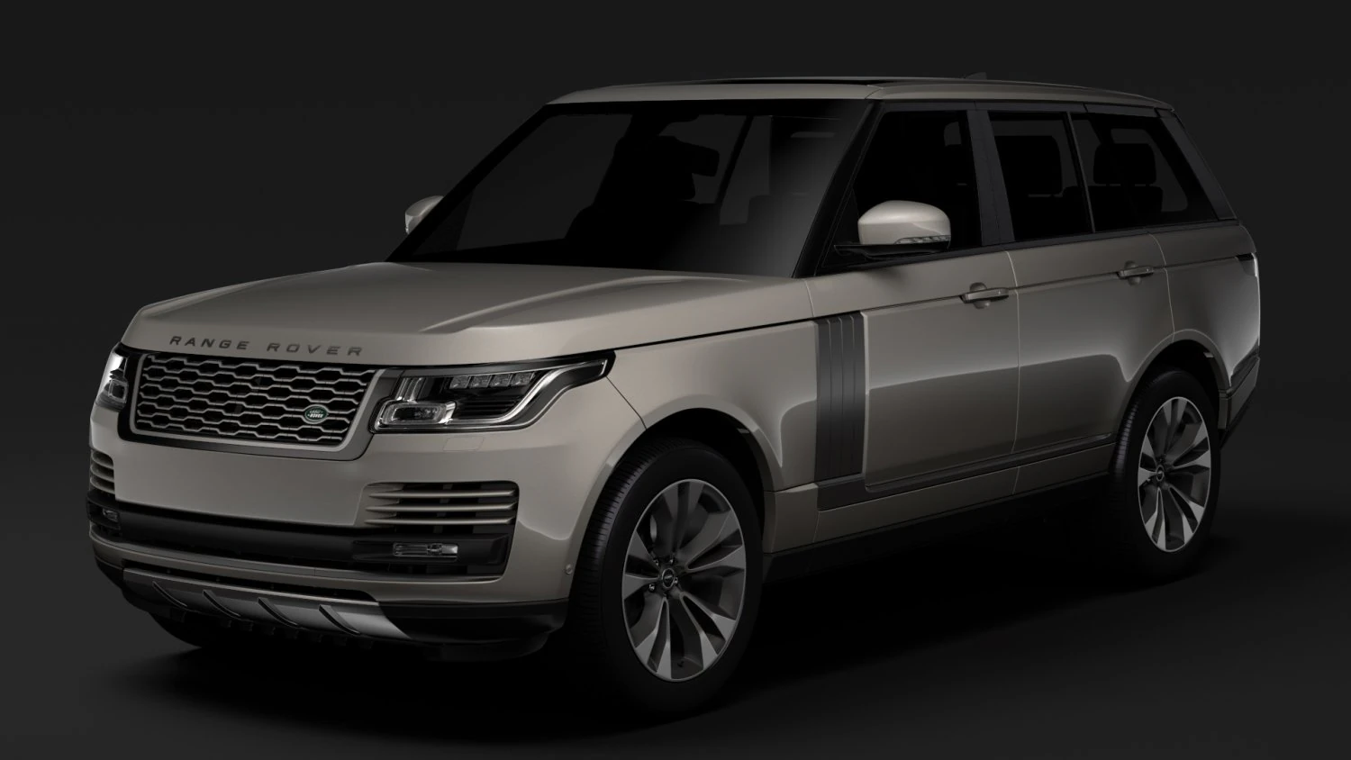 range rover supercharged l405 2018 3D Model .c4d .max .obj .3ds .fbx .stl .blend 