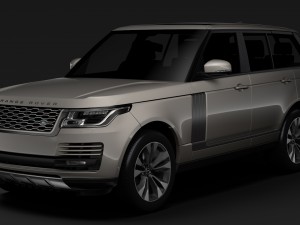 range rover supercharged l405 2018 3D Model